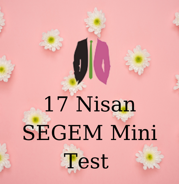 17 Nisan SEGEM Mini Test Ve Geçmiş Bütün Testler