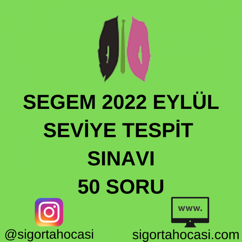 SEGEM TARAFINDAN YAYINLANAN 250 SORU CEVAPLARI DEĞİŞTİ!