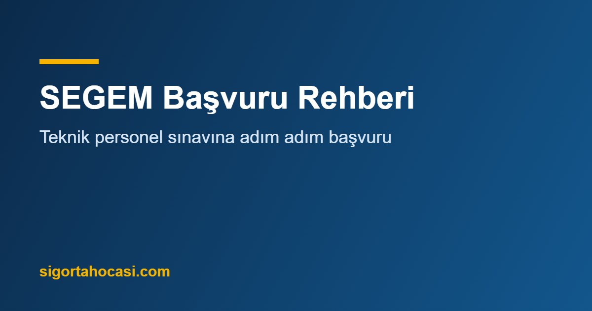 segem başvuru